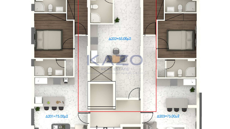 Апартаменты на продажу 55 м² в Agios Nikolaos, Larnaca, Cyprus