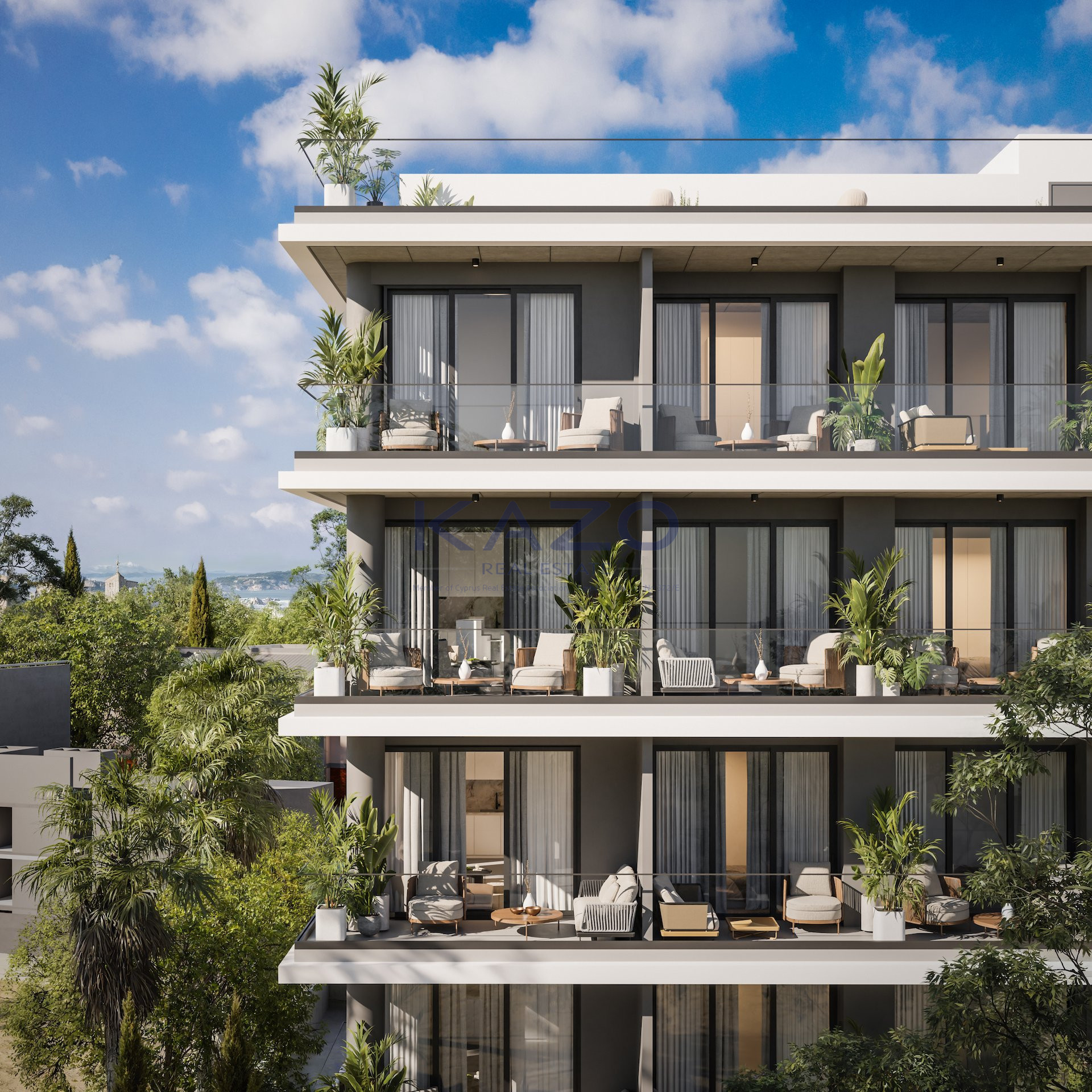 Modern 2-bedroom off-plan apartment with city views in Katholiki photo 11