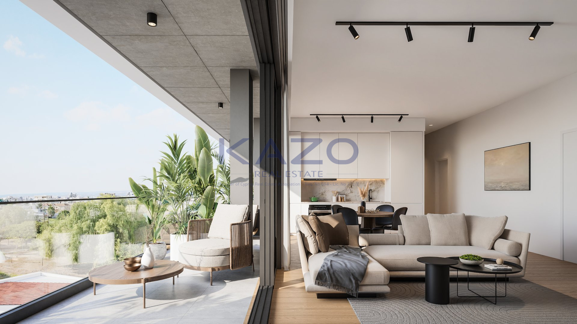 Modern 2-bedroom off-plan apartment with city views in Katholiki photo 1