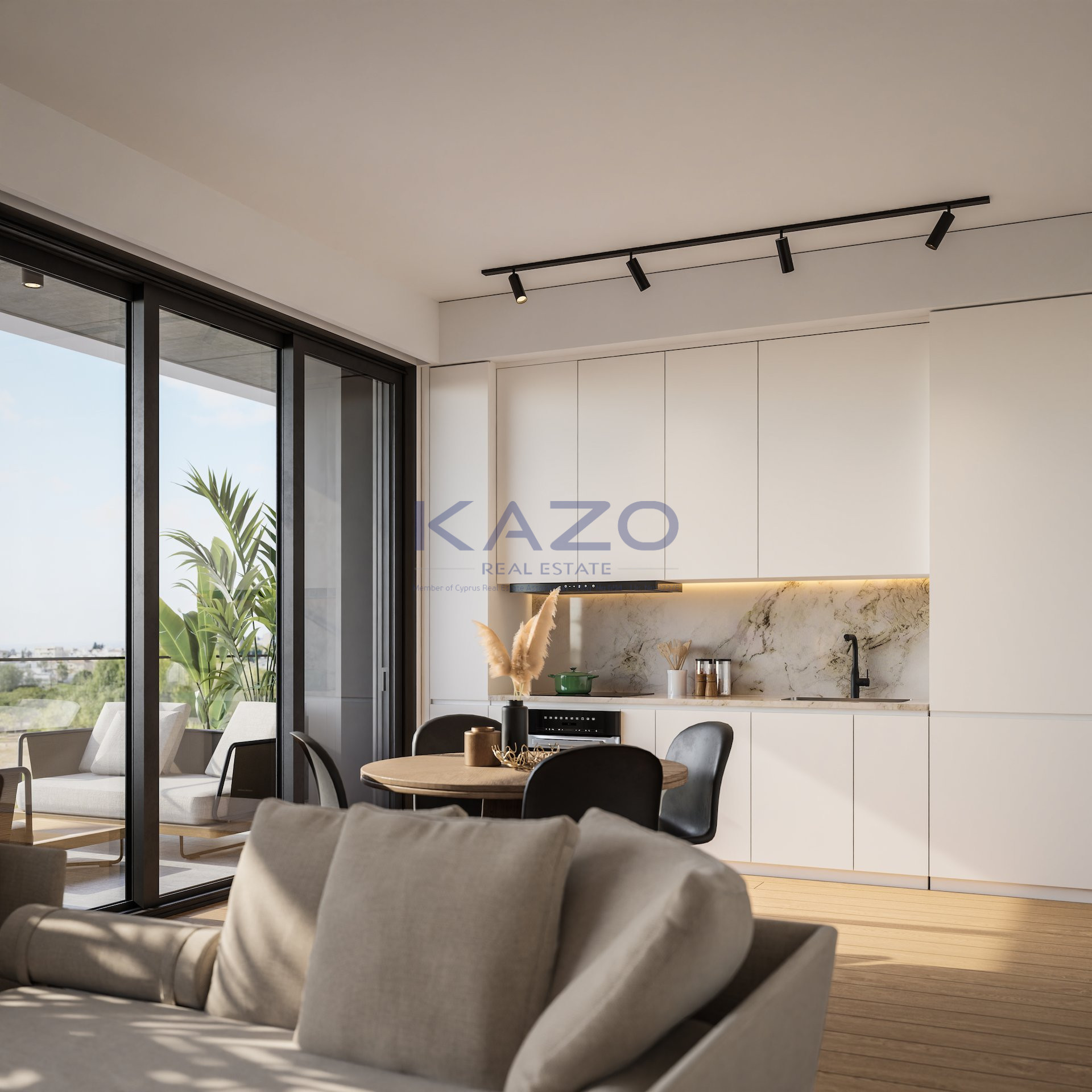 Modern 2-bedroom off-plan apartment with city views in Katholiki photo 2