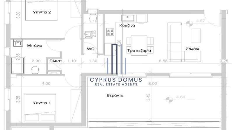 Apartments for sale 80 m² in Ypsonas, Limassol, Cyprus