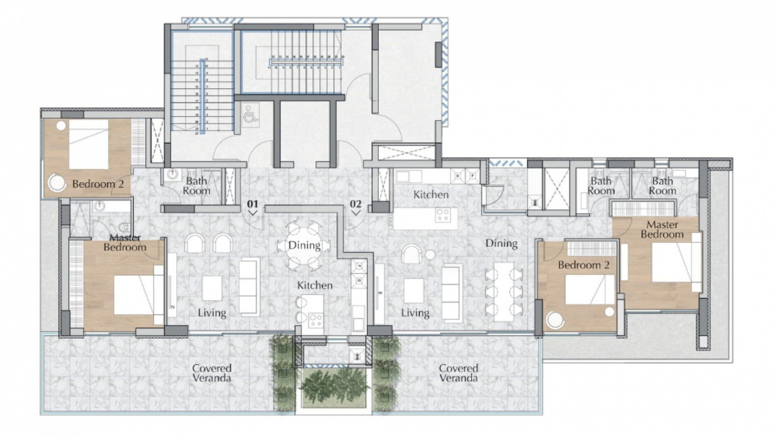 Modern Two Bedroom Apartment for sale in Seaside Amathounta Community