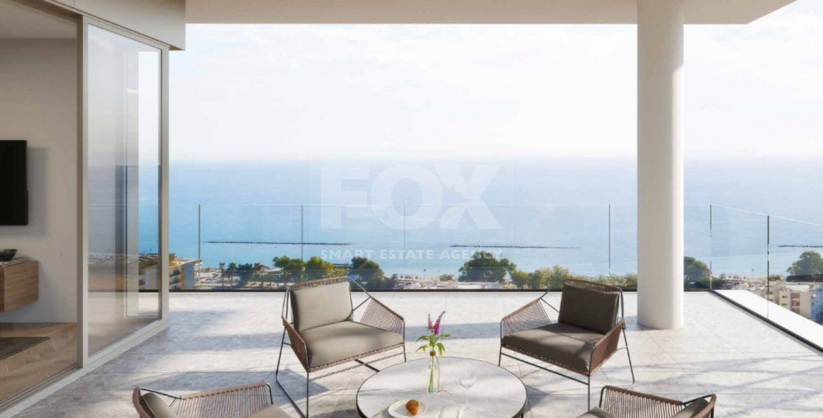Modern Three Bedroom Penthouse with en-suite staff room and private roof garden for sale in Amathounta