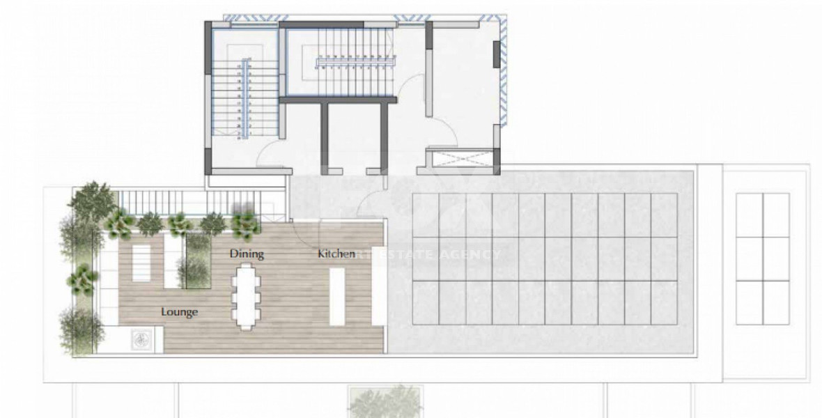 Modern Three Bedroom Penthouse with en-suite staff room and private roof garden for sale in Amathounta