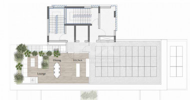 Modern Three Bedroom Penthouse with en-suite staff room and private roof garden for sale in Amathounta