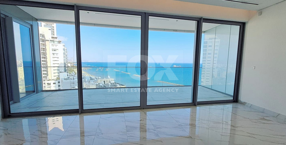 Luxury Sky-Rise Apartment in Trilogy, Limassol: Stunning Mediterranean Sea Views & Elite Amenities