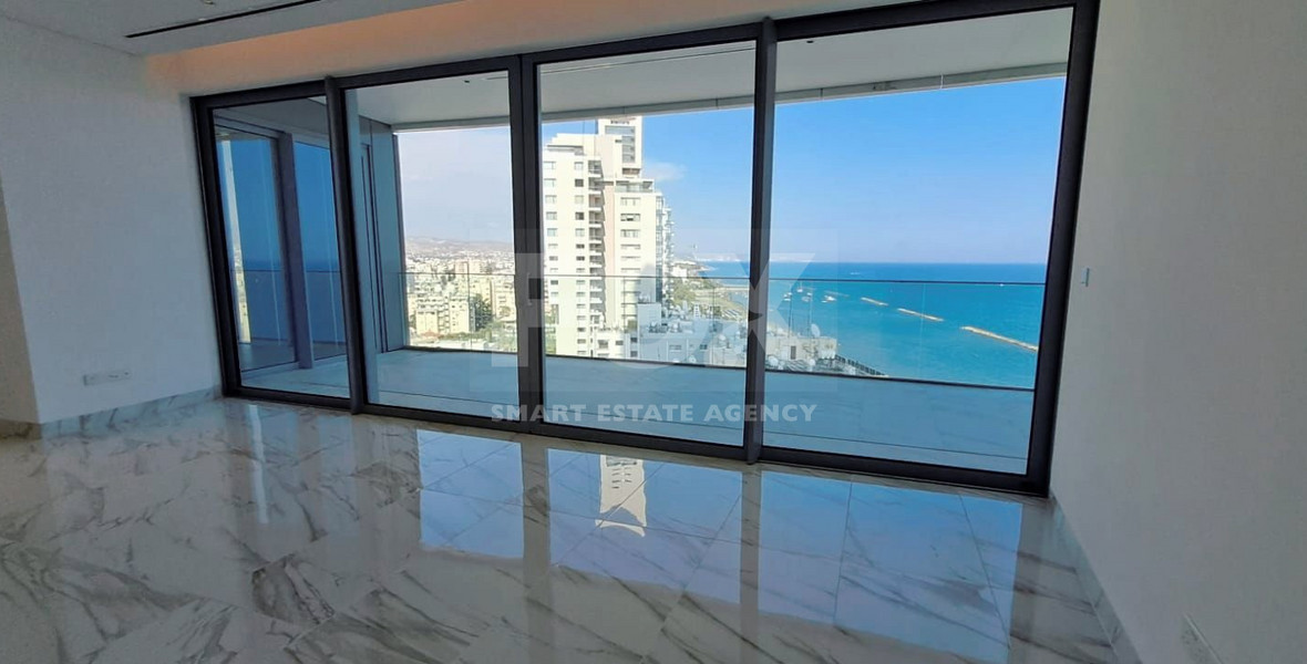 Luxury Sky-Rise Apartment in Trilogy, Limassol: Stunning Mediterranean Sea Views & Elite Amenities