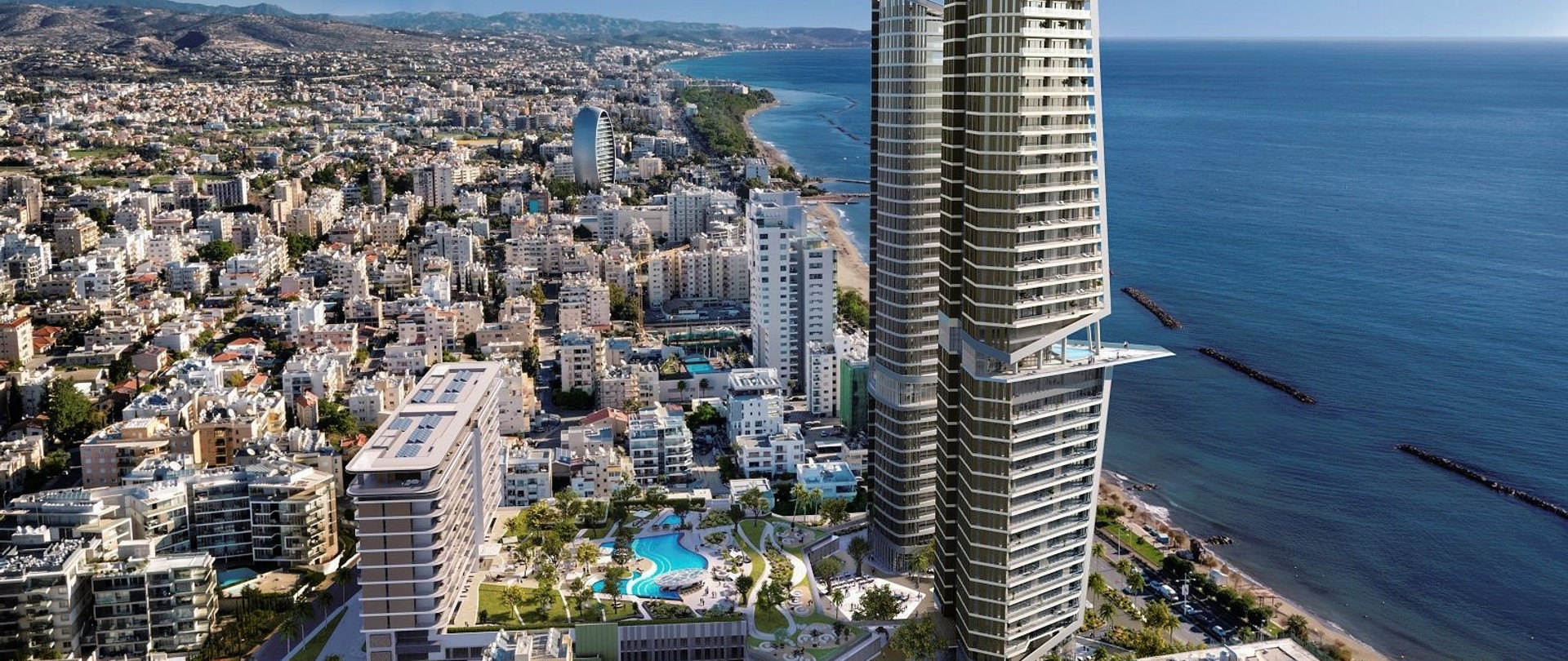 Luxury Sky-Rise Apartment in Trilogy, Limassol: Stunning Mediterranean Sea Views & Elite Amenities