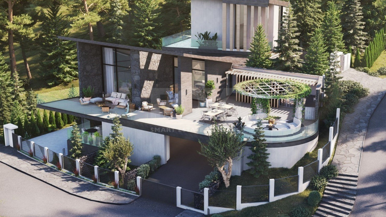 Luxury 3 Bedroom Villa in Pano Platres, Limassol,   A Mountain Retreat of Elegance and Serenity