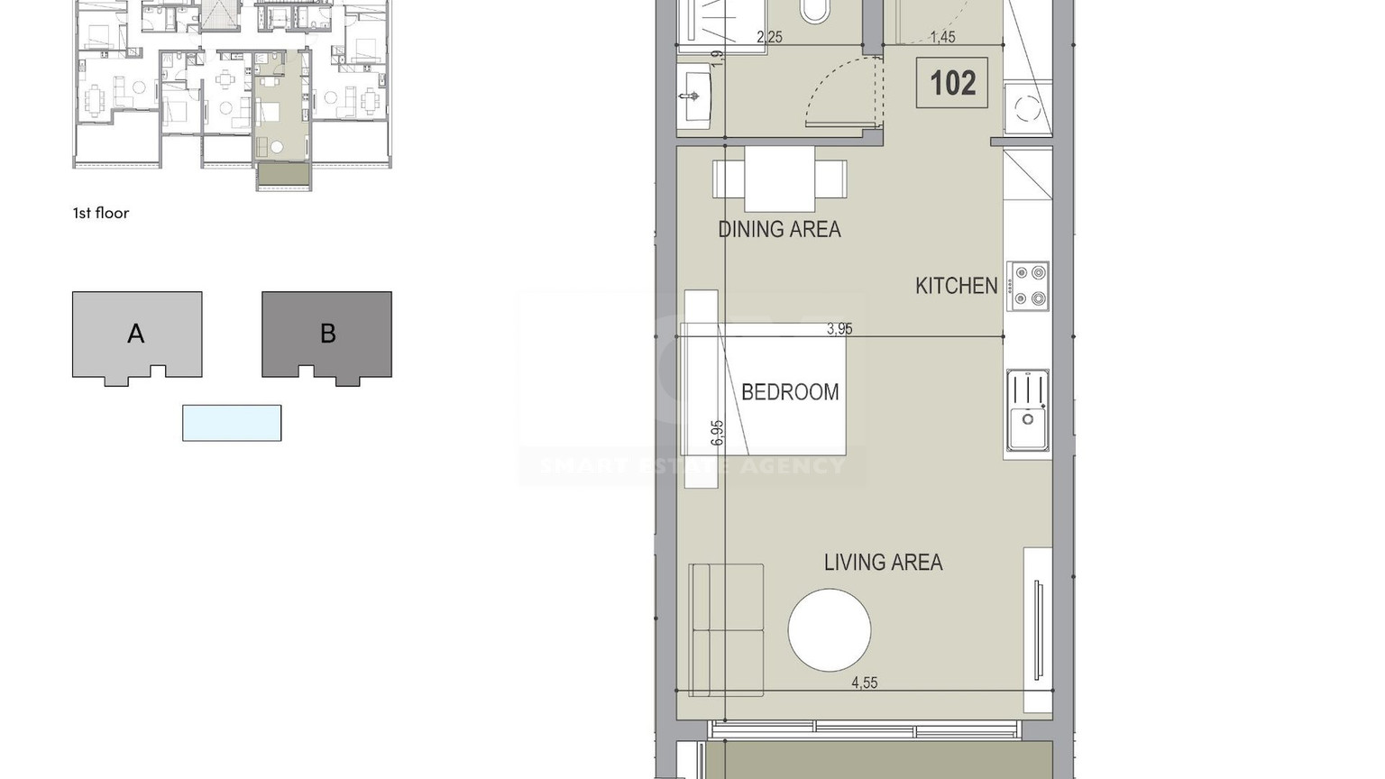 Studio Apartment For Sale In Germasogeia Limassol Cyprus
