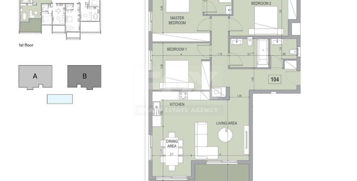 3 Bed Apartment For Sale In Germasogeia Limassol Cyprus