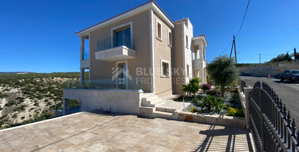 Luxury six Bedroom Detached House for Sale in Peyia – Private Pool & Sea Access