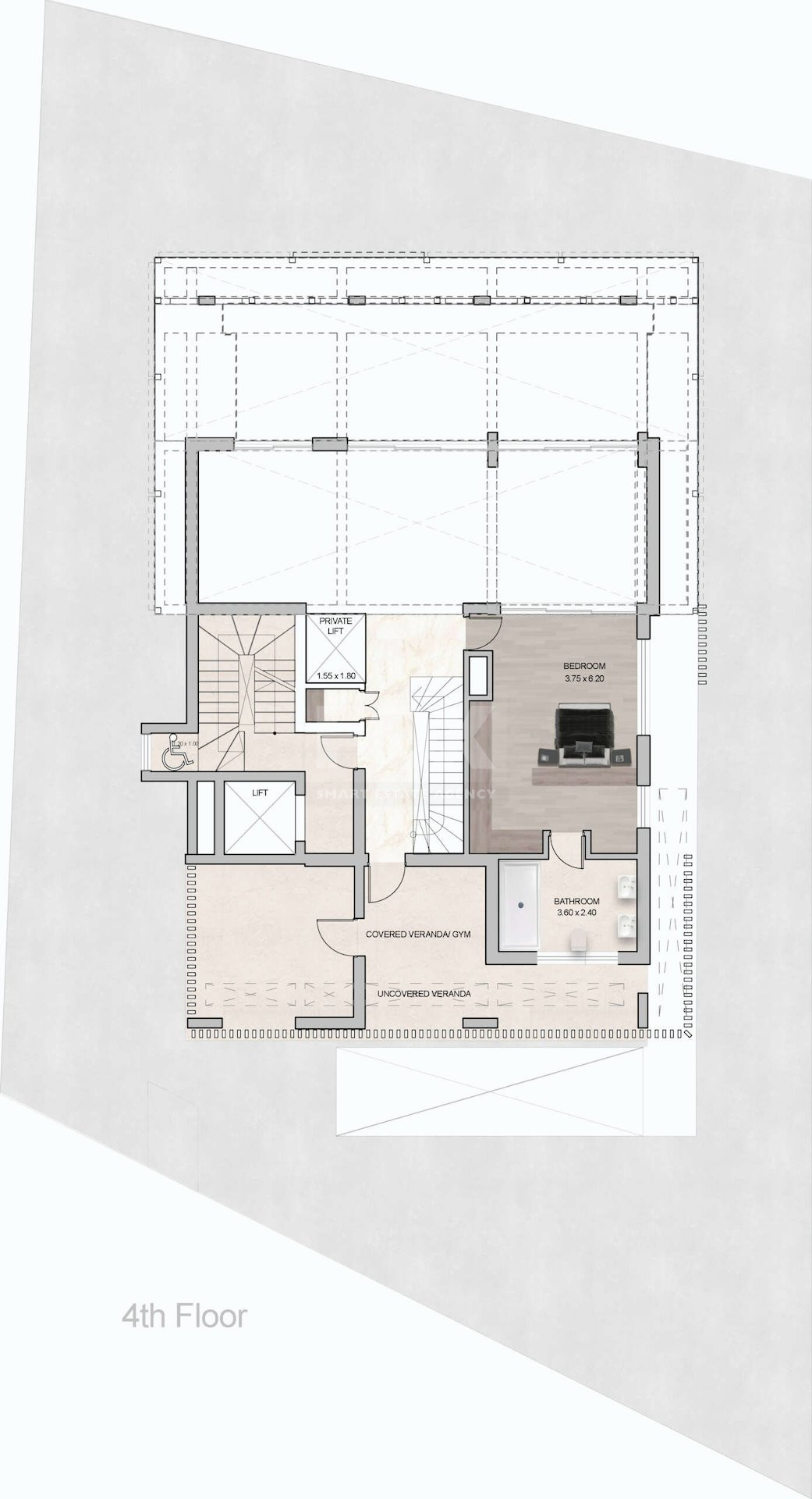 Four Bed Penthouse with Roof Garden For Sale In Germasogeia Limassol Cyprus