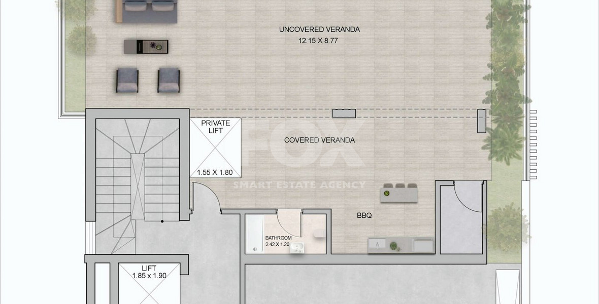 Four Bed Penthouse with Roof Garden For Sale In Germasogeia Limassol Cyprus