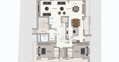 Four Bed Penthouse with Roof Garden For Sale In Germasogeia Limassol Cyprus