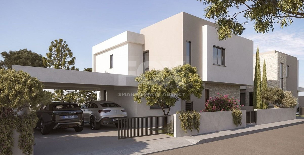 Brand-New 4-Bedroom Semi-Detached Home with Communal Pool & Sauna in Agios Tychonas, Limassol