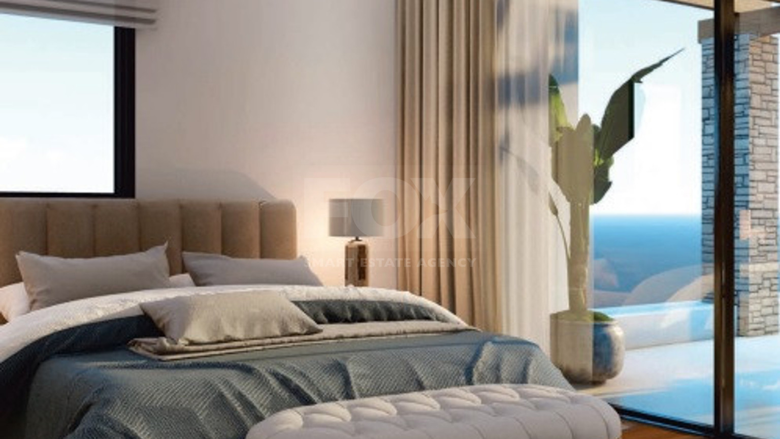 Spacious two bedroom apartment with a  Seaview in a Prime Area of Kato Paphos