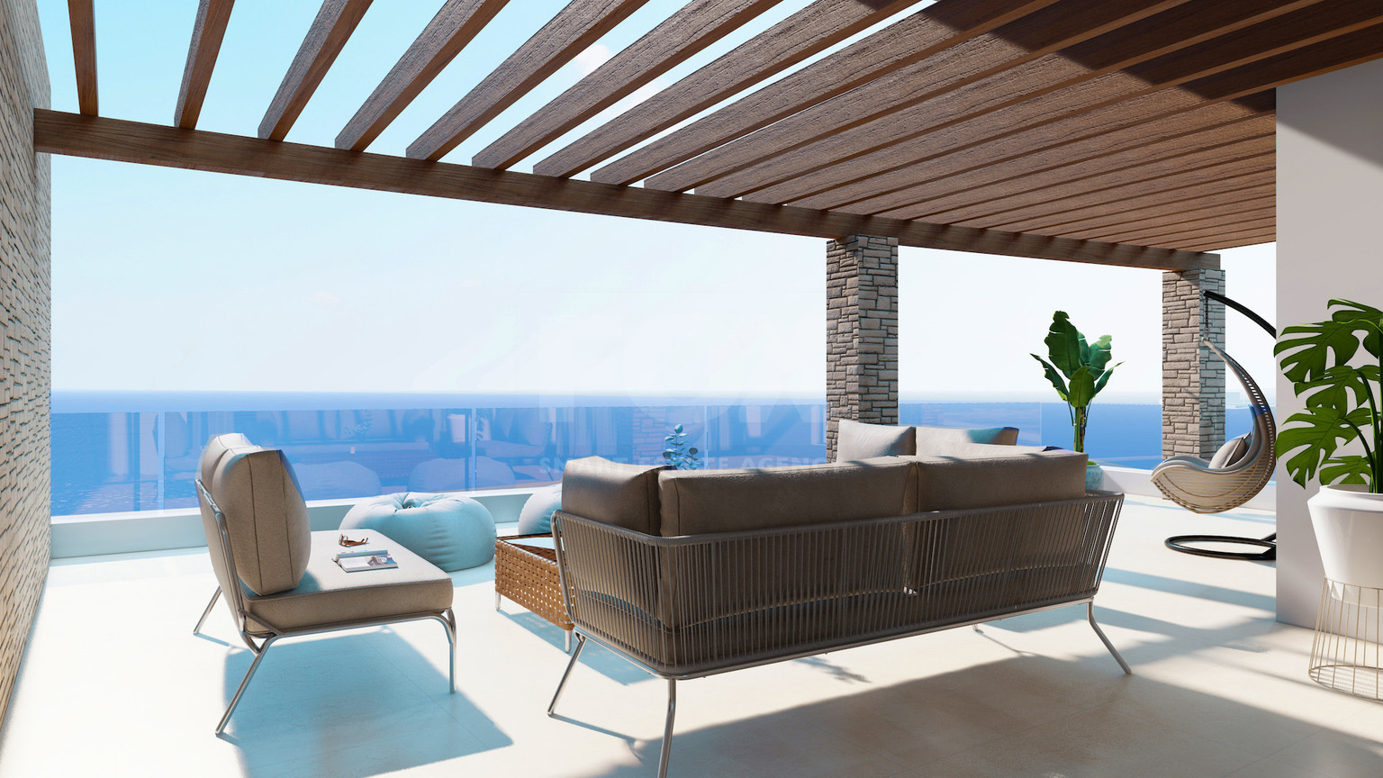 Spacious two bedroom apartment with a  Seaview in a Prime Area of Kato Paphos