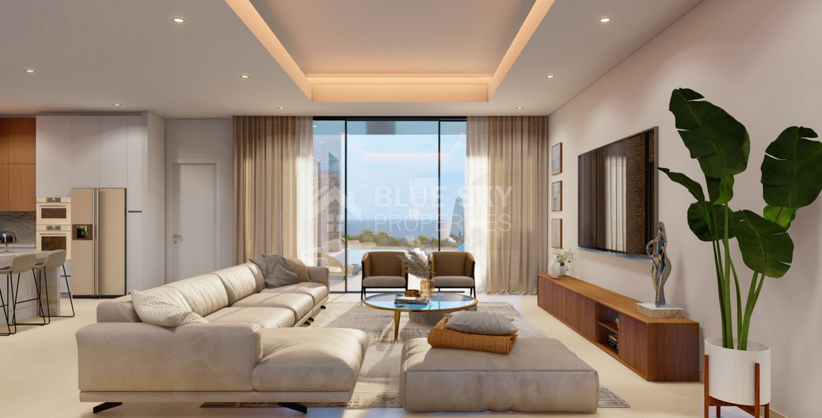 Luxury four Bedroom Seafront Villa with Private Pool Near Venus Beach | Coastal Paphos