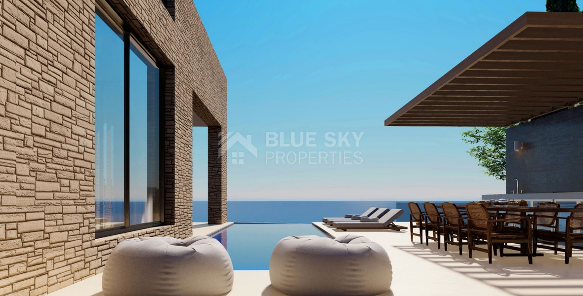 Luxury four Bedroom Seafront Villa with Private Pool Near Venus Beach | Coastal Paphos