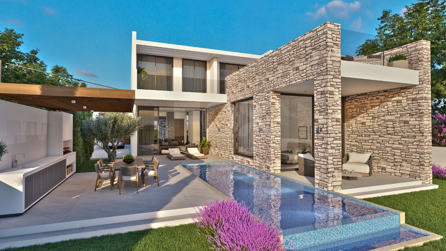 Luxury four Bedroom Seafront Villa with Private Pool Near Venus Beach | Coastal Paphos