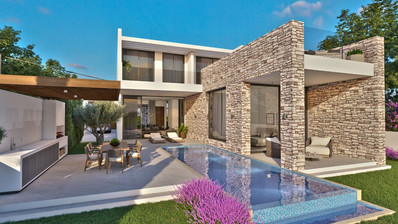 Luxury four Bedroom Seafront Villa with Private Pool Near Venus Beach | Coastal Paphos
