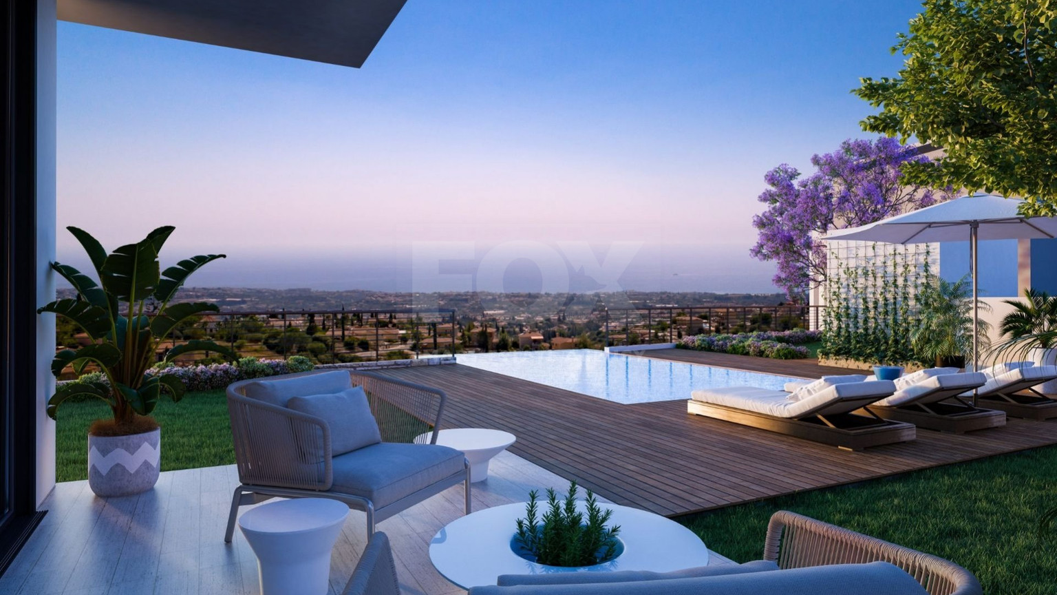 Luxury four bedroom villa with panoramic views