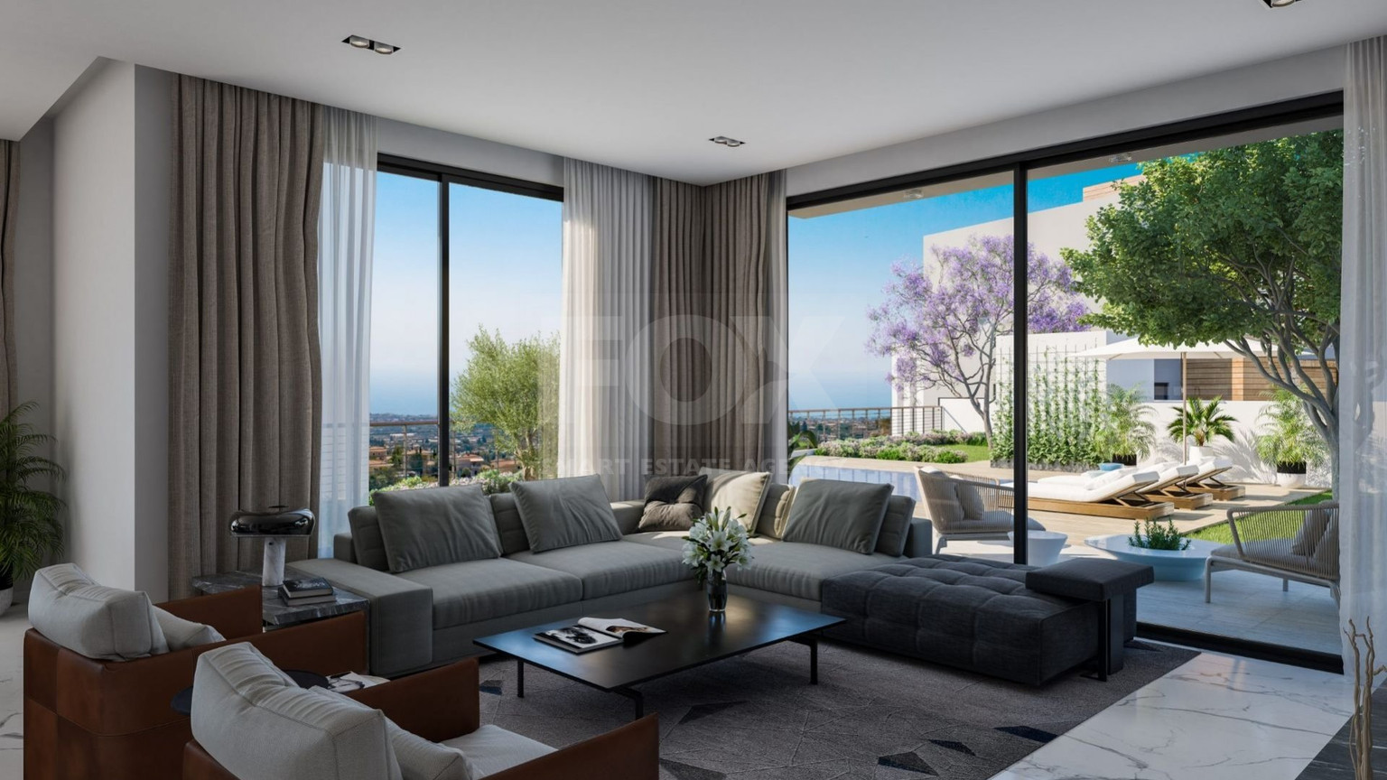 Luxury four bedroom villa with panoramic views