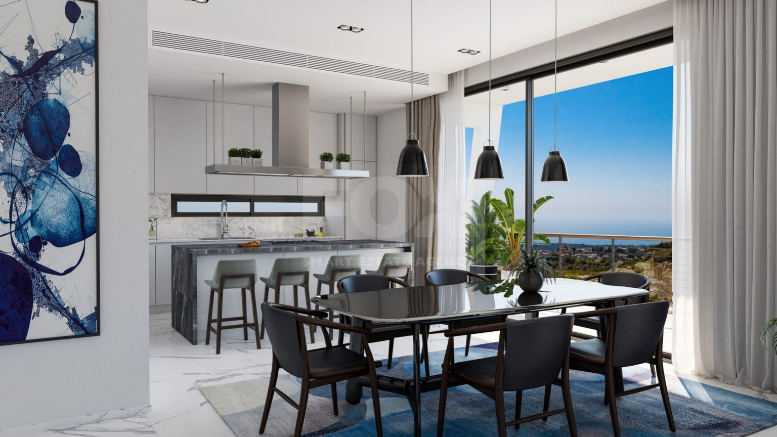 Luxury four bedroom villa with panoramic views
