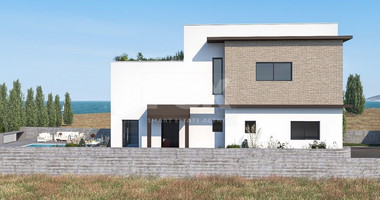 Seafront 4- bedroom villa ,just 100m from the beach, in Pomos Village