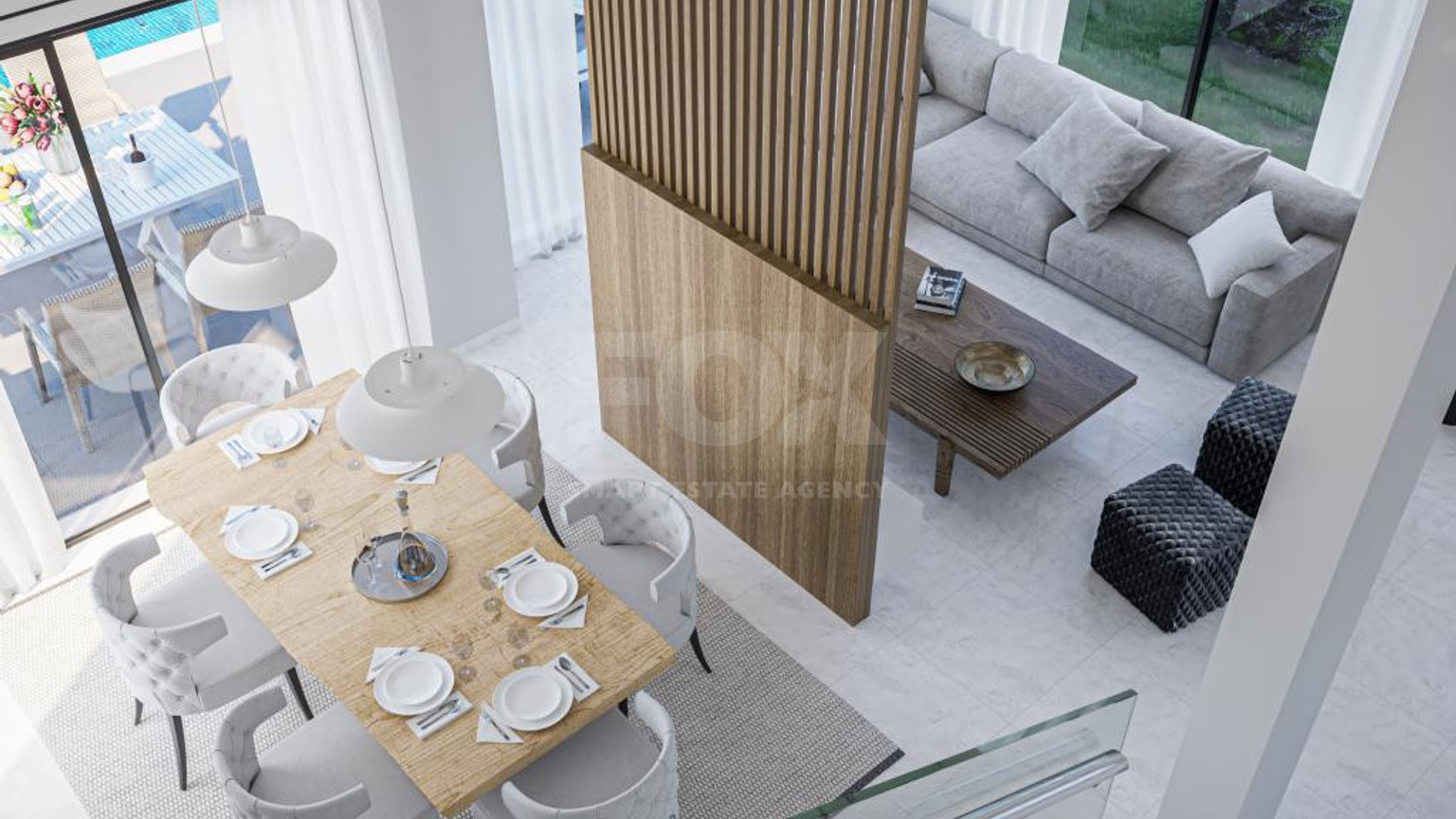 Seafront four bedroom luxury villa ,just 100m from the beach, in Pomos Village