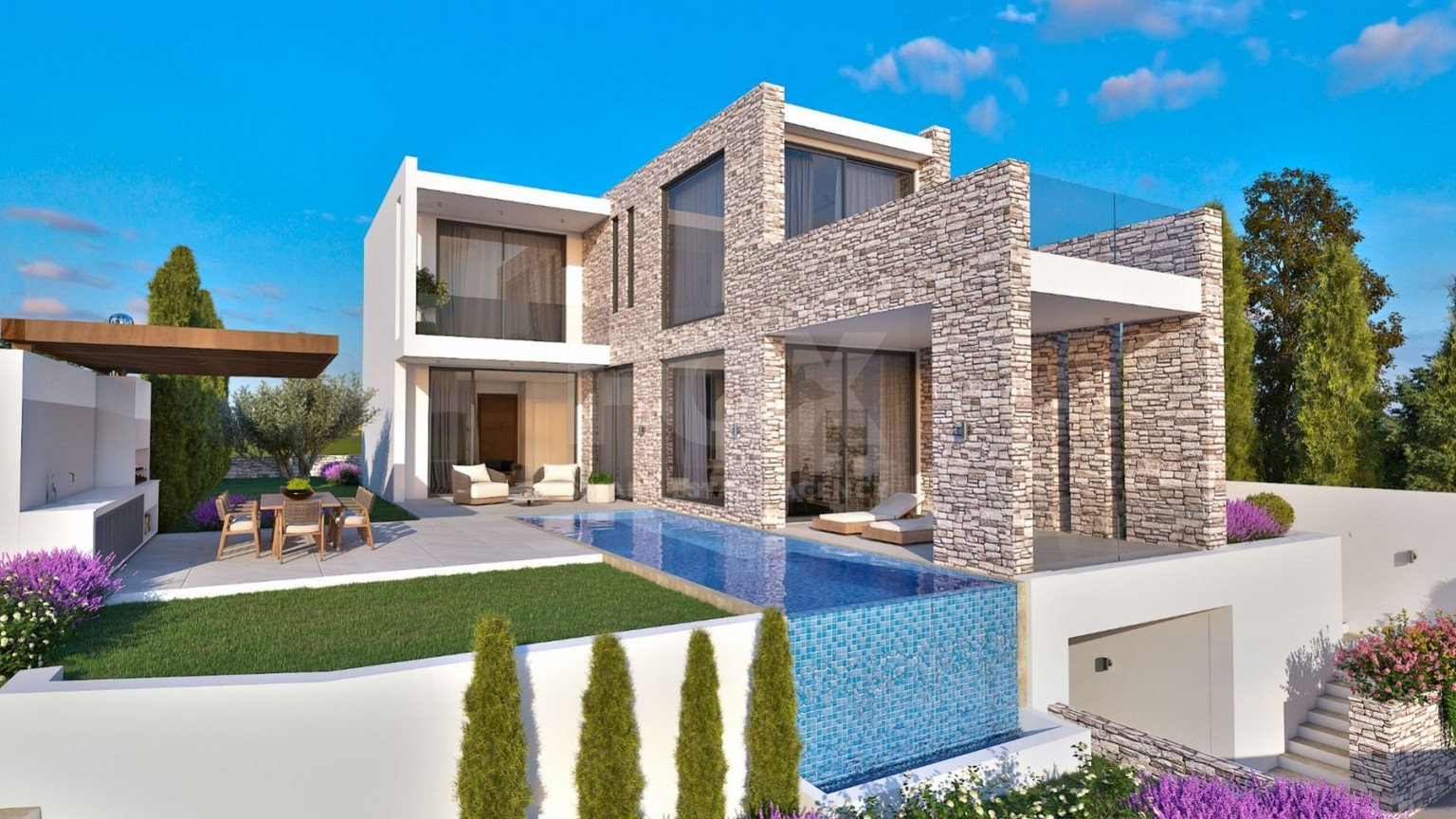 Astonishing four bedroom Seafront Villa, in Tomb of the Kings area, Paphos