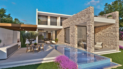 Astonishing four bedroom Seafront Villa, in Tomb of the Kings area, Paphos