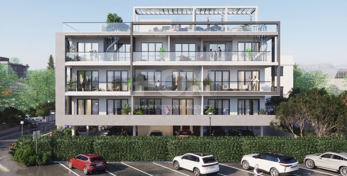 Brand New-Modern Design, Top Floor With Roof Garden Three Bedroom Apartment in Limassol Centre