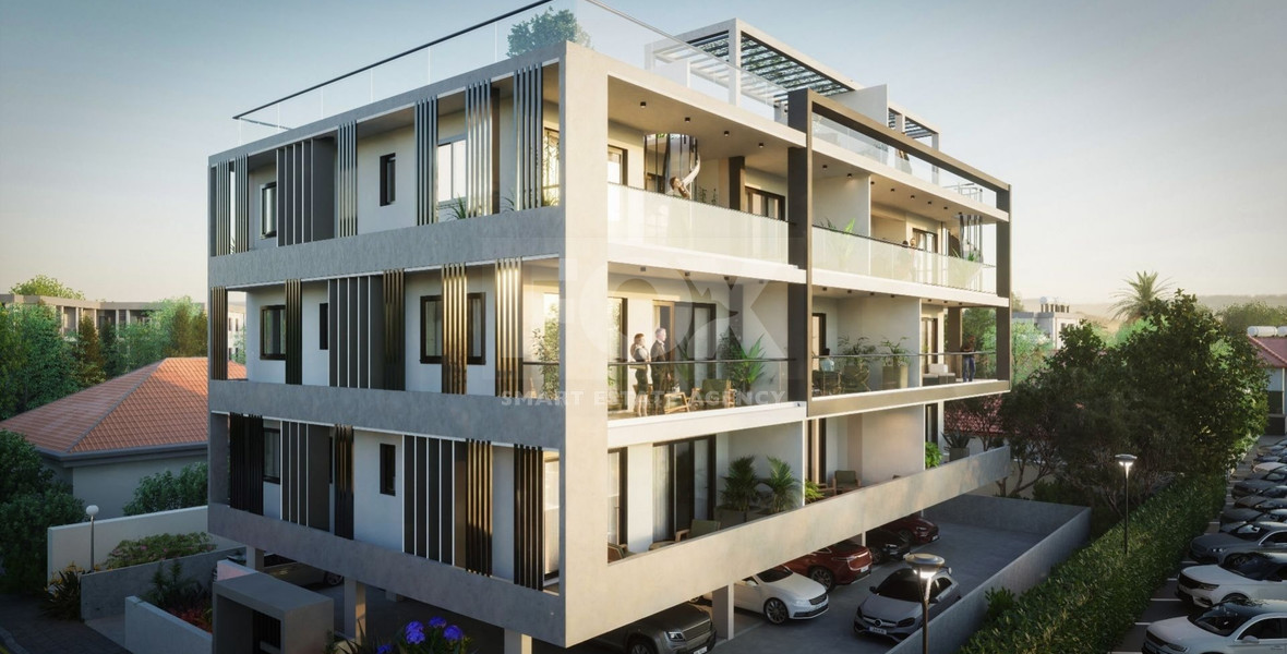 Brand New-Modern Design, Top Floor With Roof Garden Three Bedroom Apartment in Limassol Centre