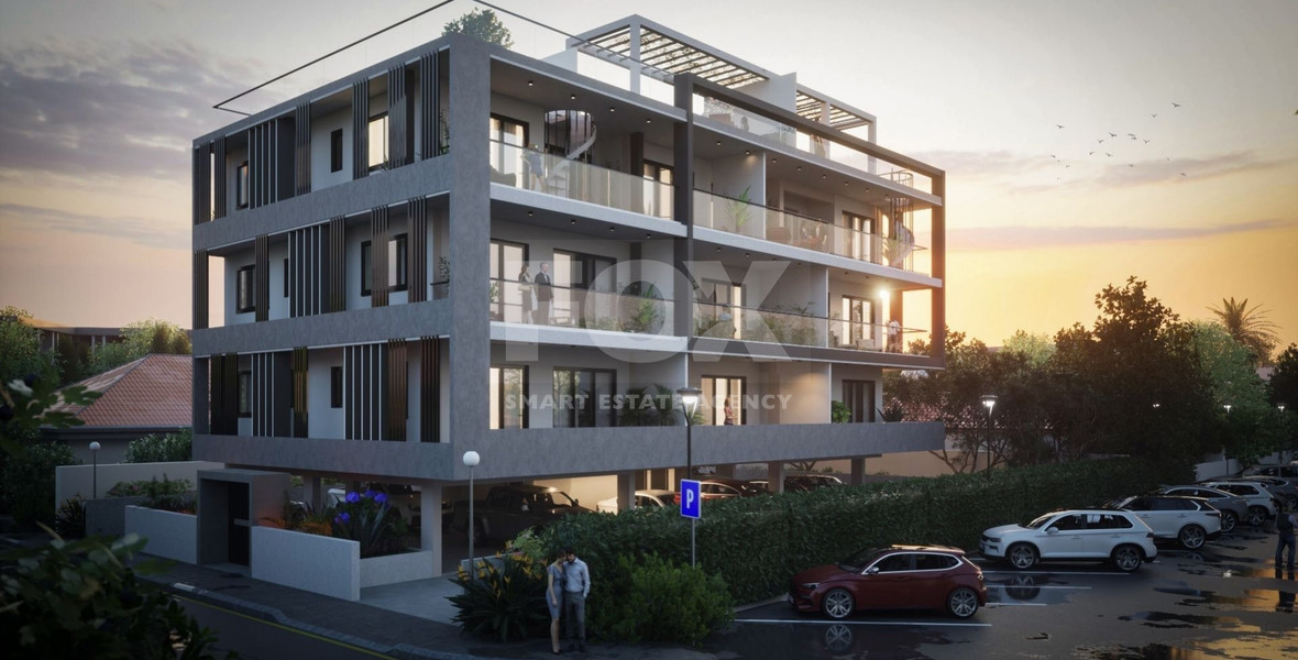 Brand New-Modern Design, Top Floor With Roof Garden Three Bedroom Apartment in Limassol Centre