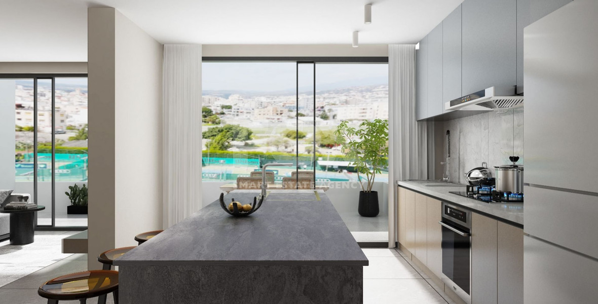 Brand New-Modern Design, Top Floor With Roof Garden Three Bedroom Apartment in Limassol Centre