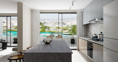 Brand New-Modern Design, Top Floor With Roof Garden Three Bedroom Apartment in Limassol Centre