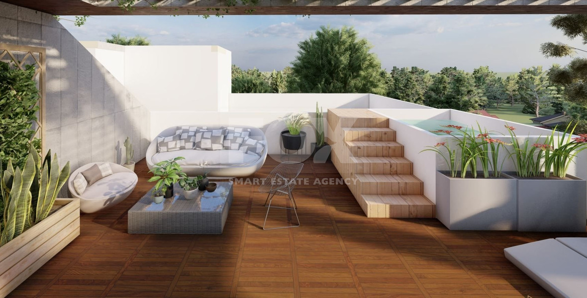 Brand New-Modern Design, Top Floor With Roof Garden Three Bedroom Apartment in Limassol Centre