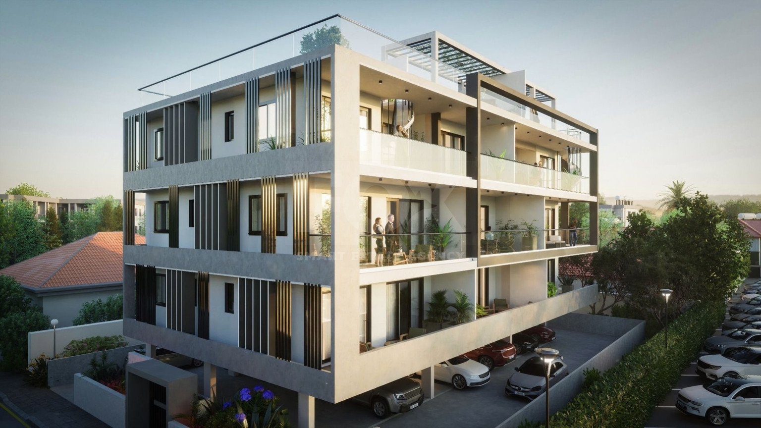 Brand New-Modern Design, Top Floor With Roof Garden Three Bedroom Apartment in Limassol Centre
