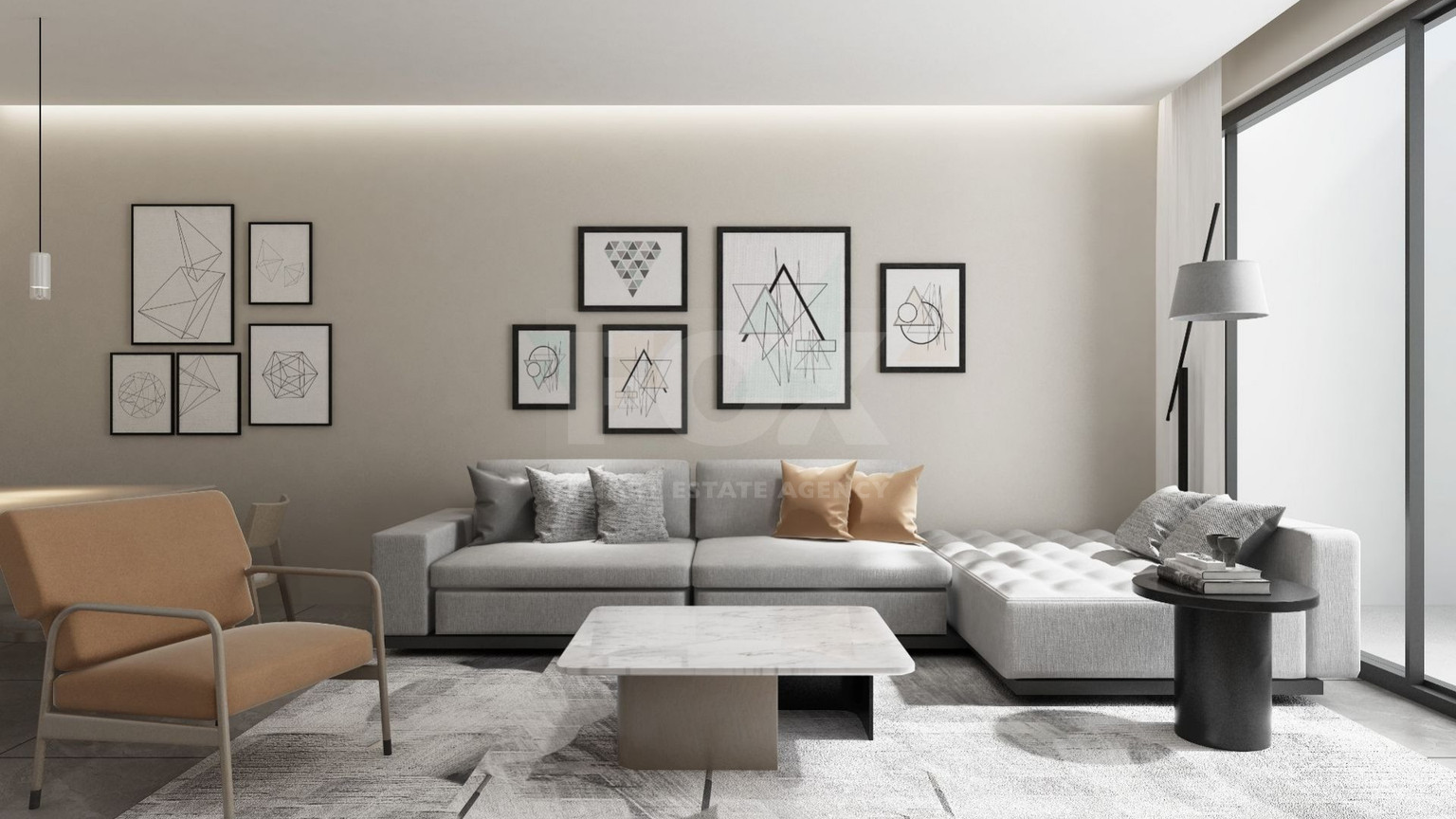 Brand New-Modern Design, Top Floor With Roof Garden Three Bedroom Apartment in Limassol Centre