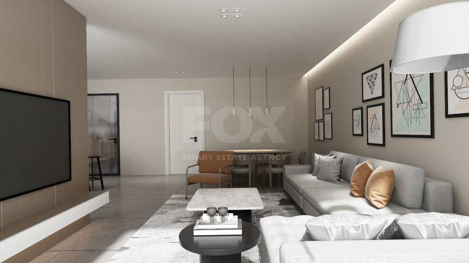 Brand New-Modern Design, Top Floor With Roof Garden Three Bedroom Apartment in Limassol Centre