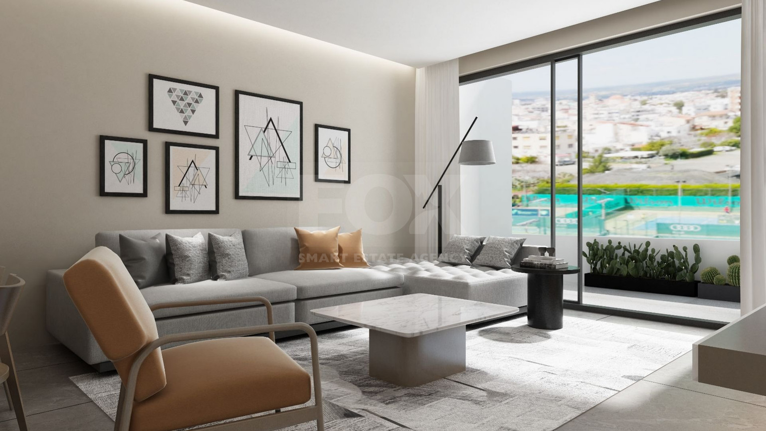 Brand New-Modern Design, Top Floor With Roof Garden Three Bedroom Apartment in Limassol Centre