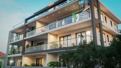 Brand New-Modern Design, Top Floor With Roof Garden Three Bedroom Apartment in Limassol Centre