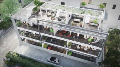 Brand New-Modern Design, Top Floor With Roof Garden Three Bedroom Apartment in Limassol Centre
