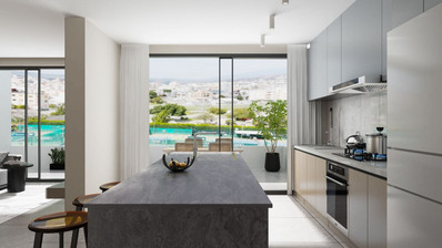 Brand New-Modern Design, Top Floor With Roof Garden Three Bedroom Apartment in Limassol Centre