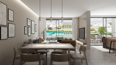 Brand New-Modern Design, Top Floor With Roof Garden Three Bedroom Apartment in Limassol Centre