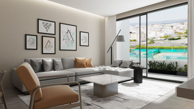 Brand New-Modern Design, Top Floor With Roof Garden Three Bedroom Apartment in Limassol Centre