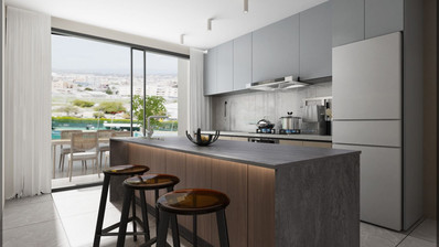 Brand New-Modern Design, Top Floor With Roof Garden Three Bedroom Apartment in Limassol Centre