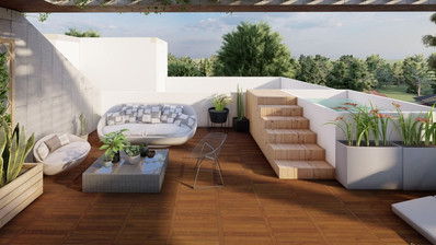 Brand New-Modern Design, Top Floor With Roof Garden Three Bedroom Apartment in Limassol Centre